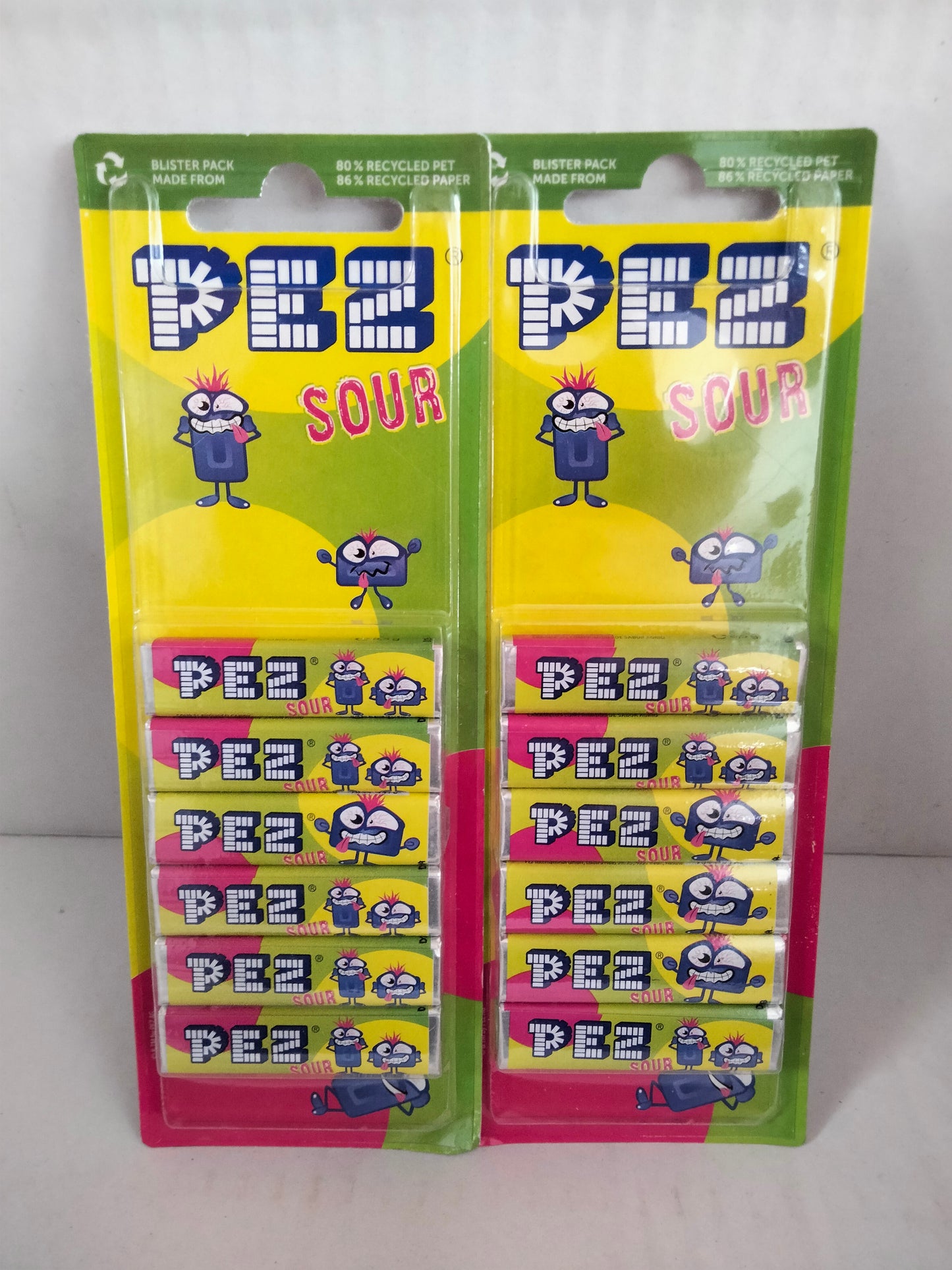 2 x Pez sour refills