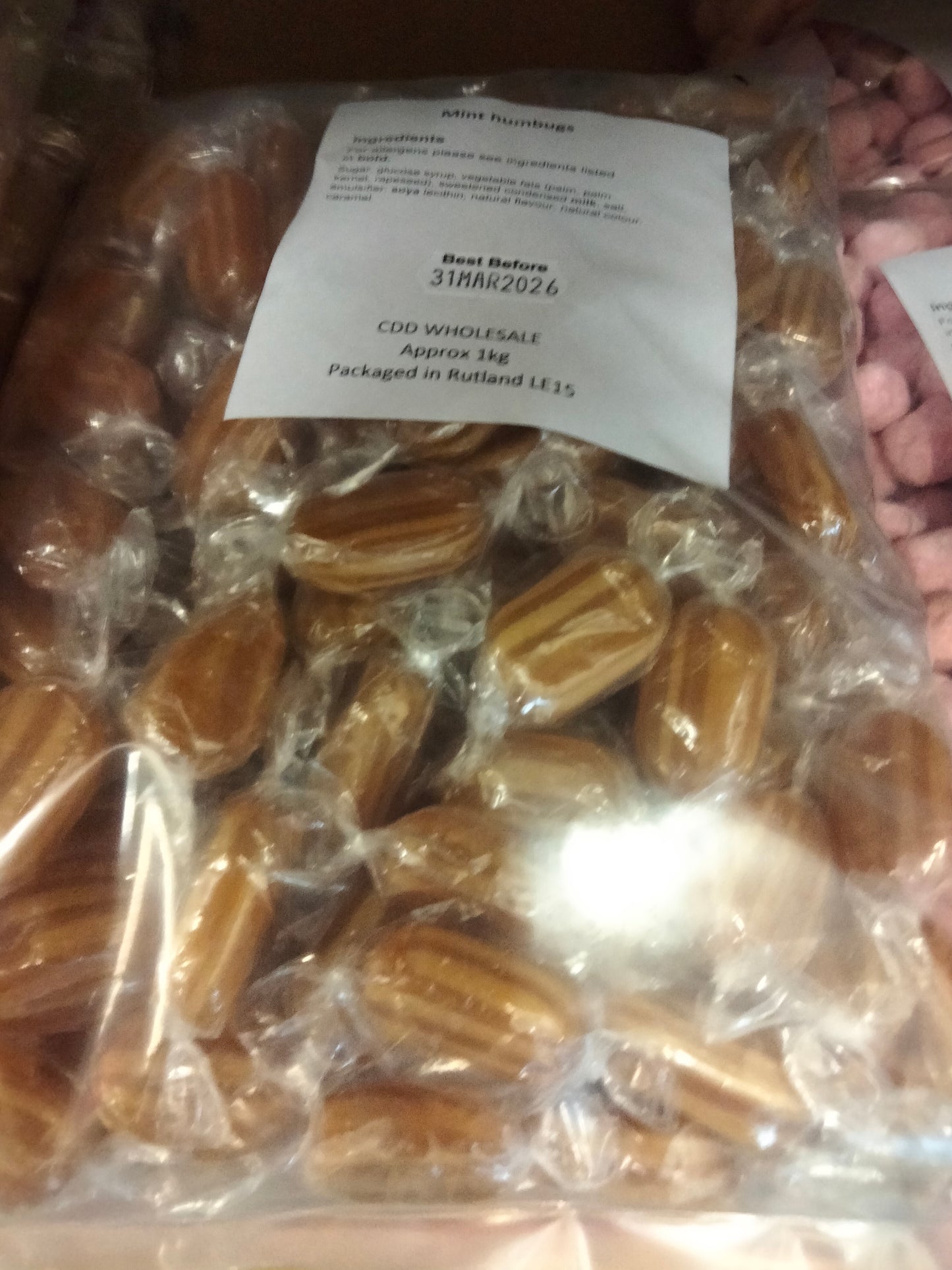 Giant 1kg bag of Aniseed rock