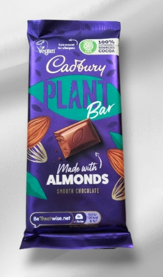 Cadbury plant bar with Almonds 90g