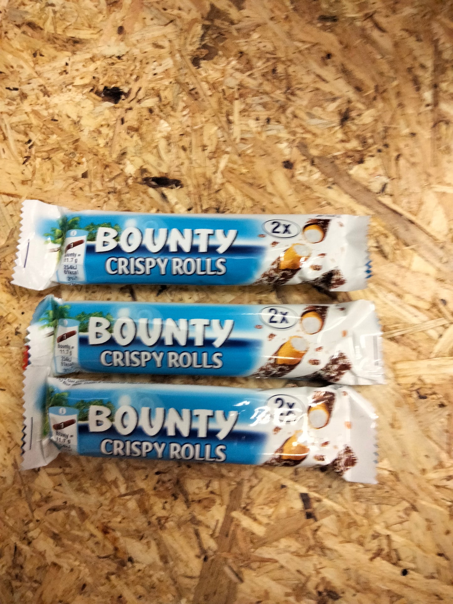 3 X bounty crispy rolls