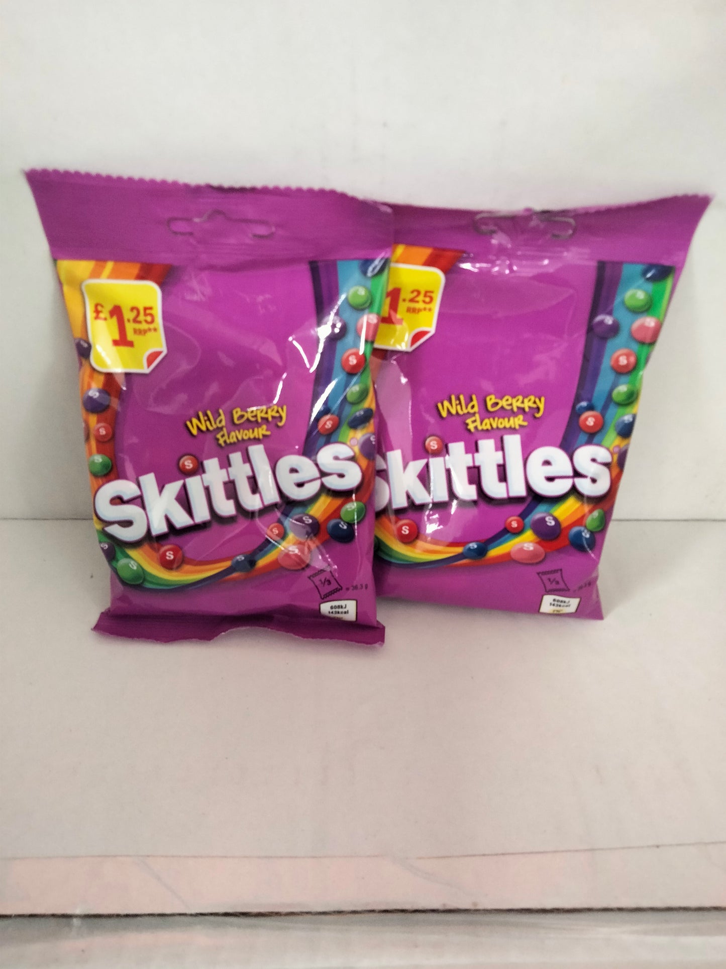 2 X 109g Skittles wild berry flavour