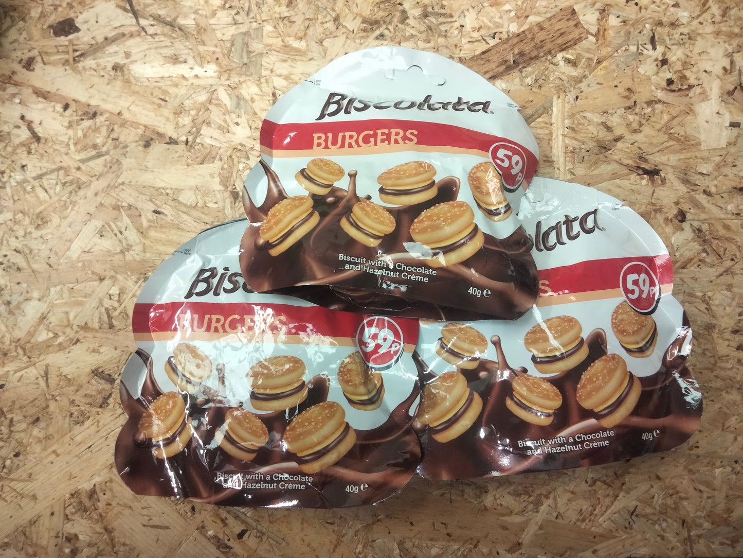 3 x Biscolata burgers 40g