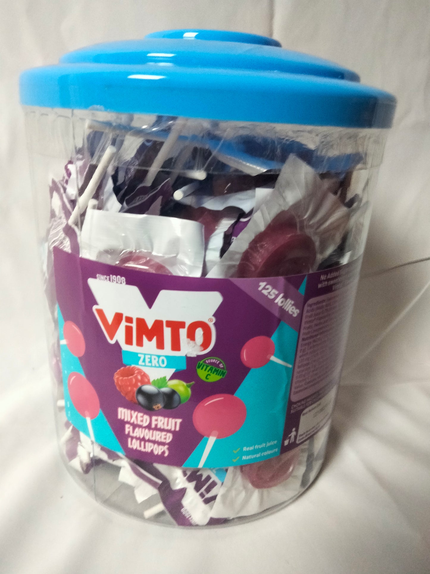 Tub of 125 Vimto lollies