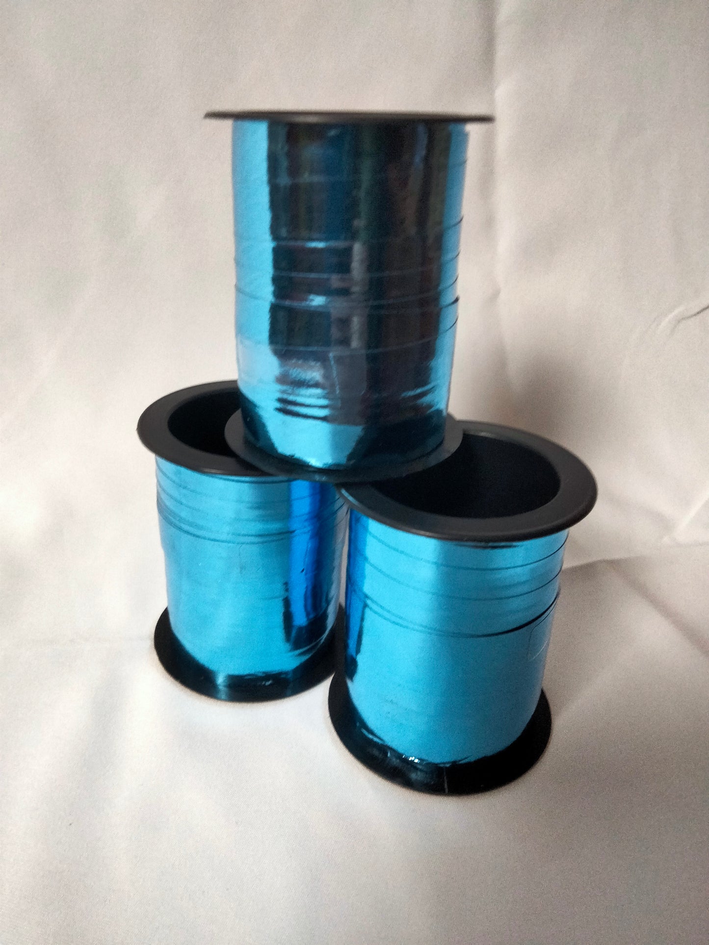 3 x rolls of blue ribbon