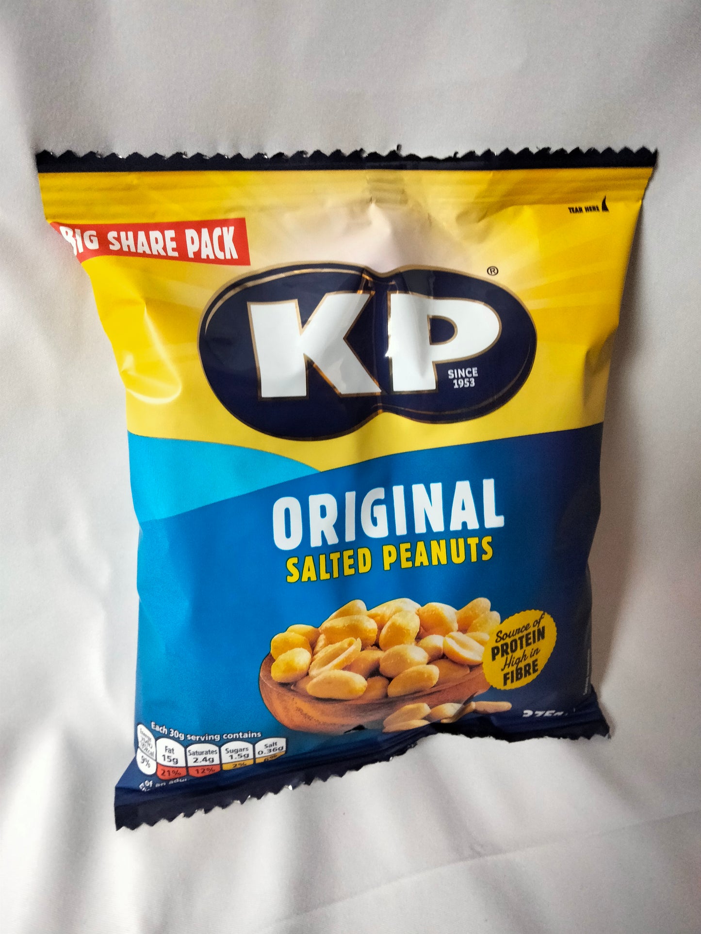 KP original salted peanuts 375g