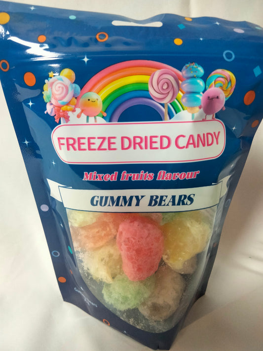 Freeze dried gummy bears