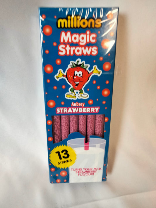 Million strawberry magic straws 13pk