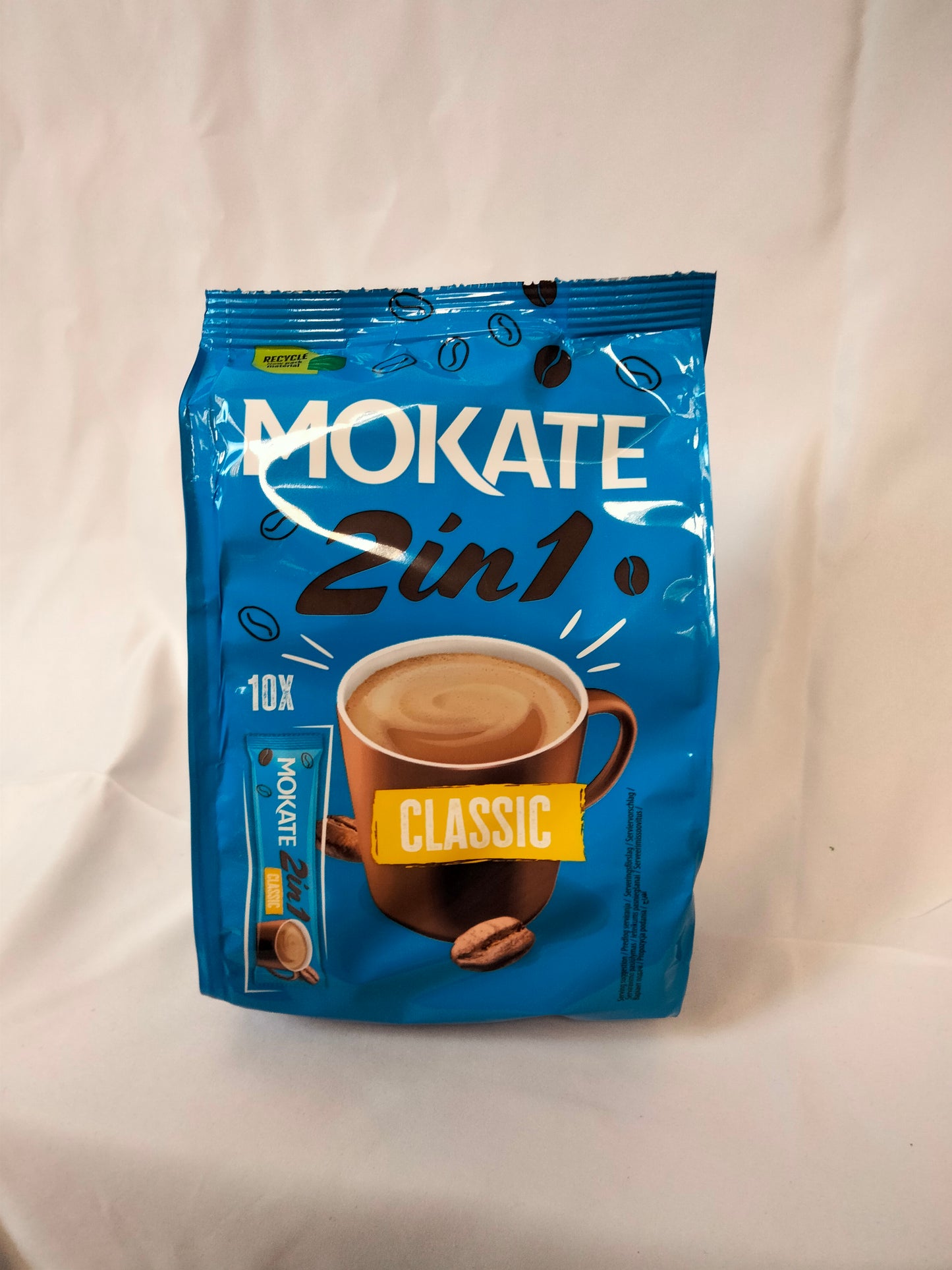 Mokate 2 in 1 coffee sachets 10pk