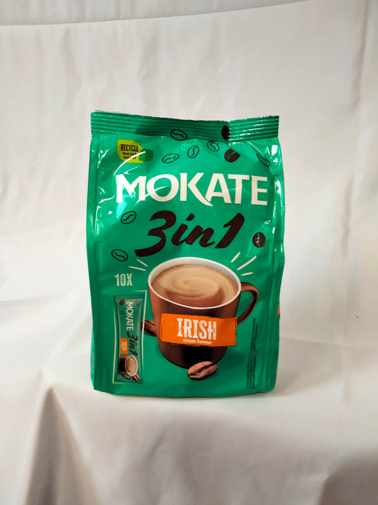 Mokate 3 in 1 Irish coffee sachets 10pk