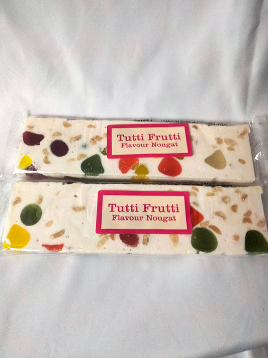 2 X tutti fruiti nougat bars