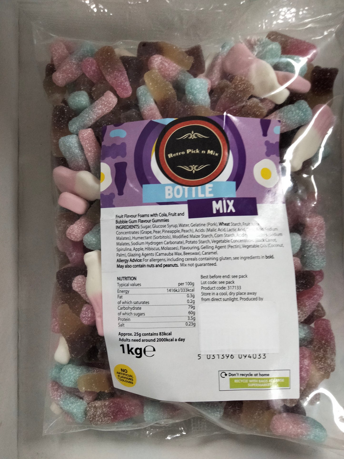 1kg pick n mix, bottle mix