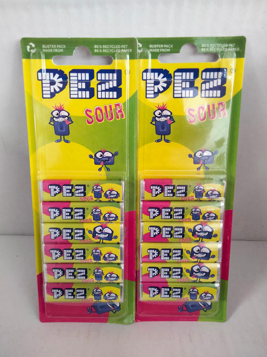 2 x Pez sour refills