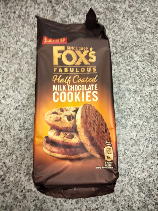 Fox's half coated chocolate cookies 175g
