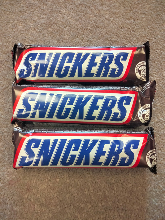 3 X Snickers 50g