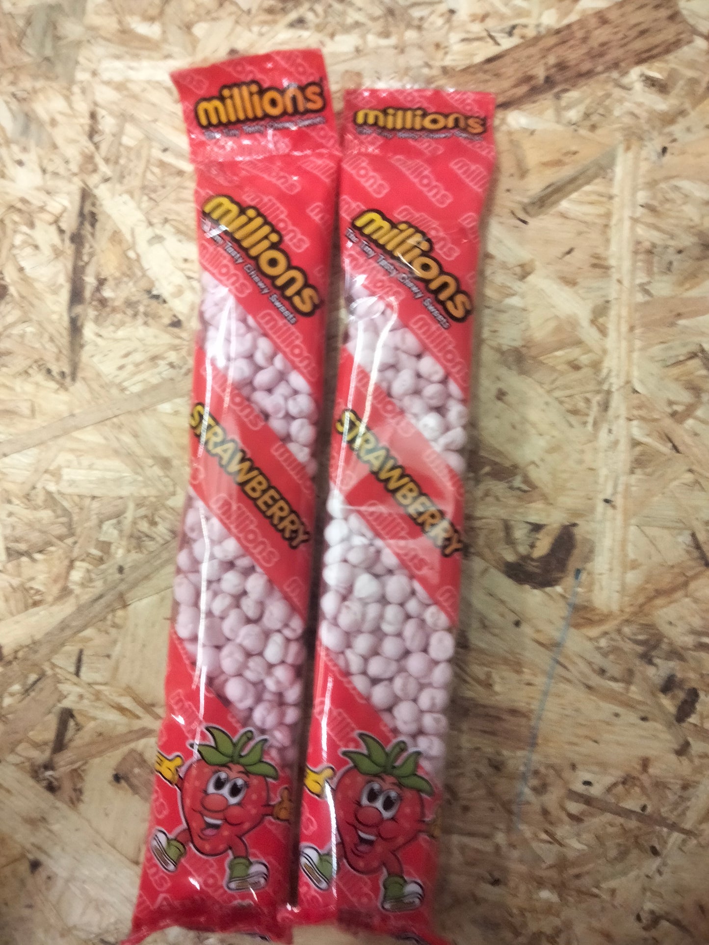 2 x Millions strawberry flavour 55g