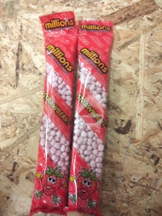 2 x Millions strawberry flavour 55g