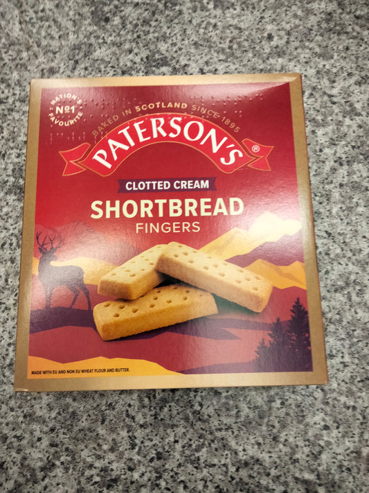 Paterson's clotted cream shortbread 300g