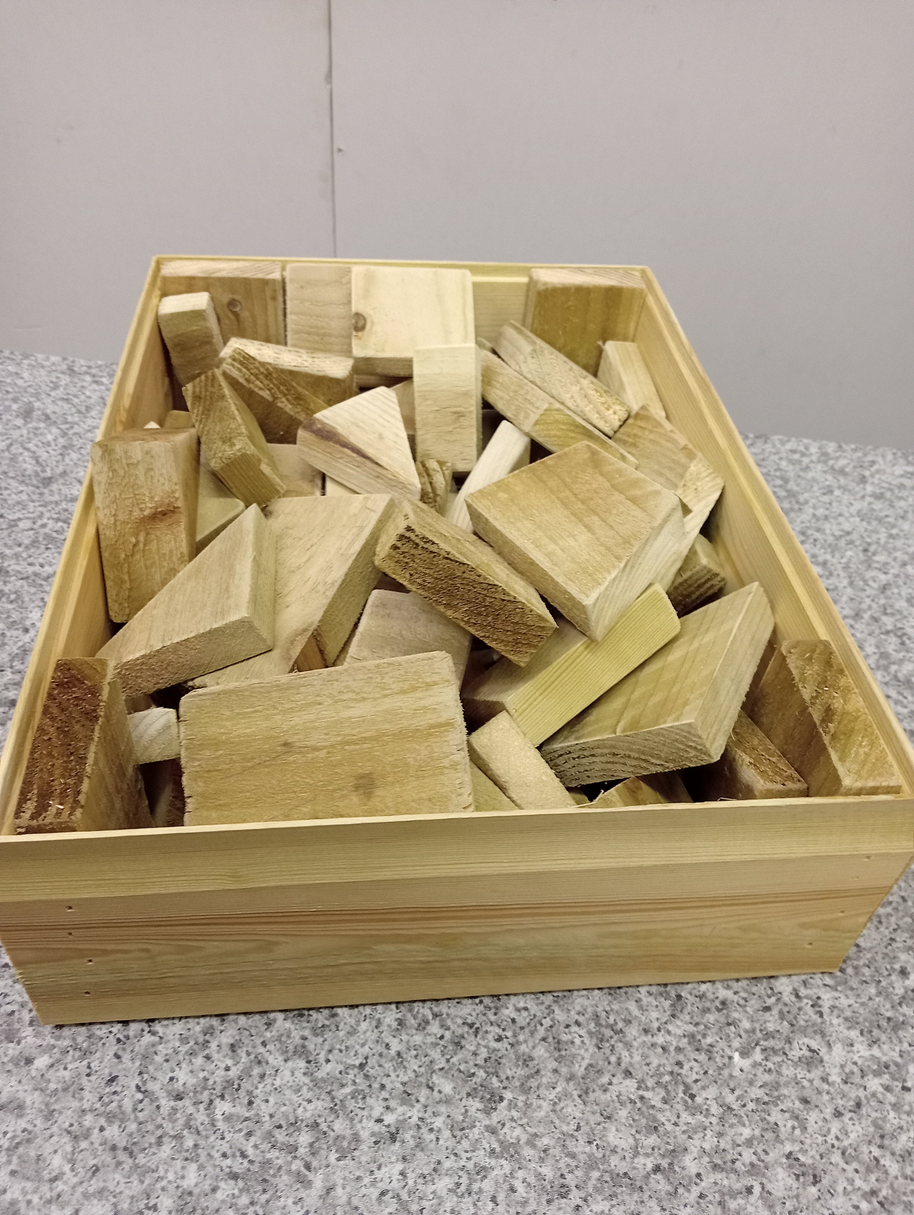 Box of assorted building Blocks