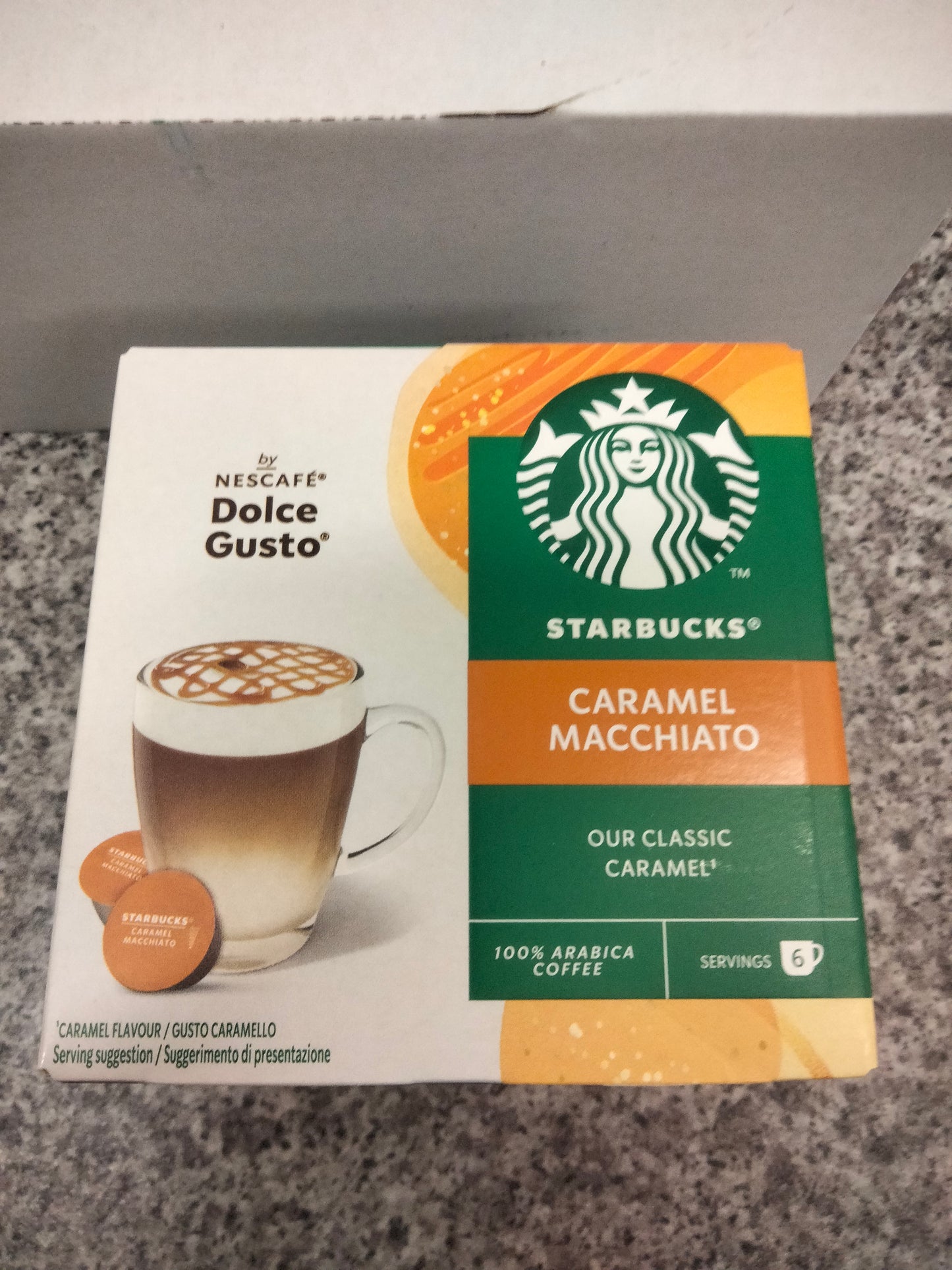 Starbucks caramel macchiato dolce gusto pods