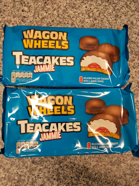 2 X packs of Wagon wheel jammie teacakes