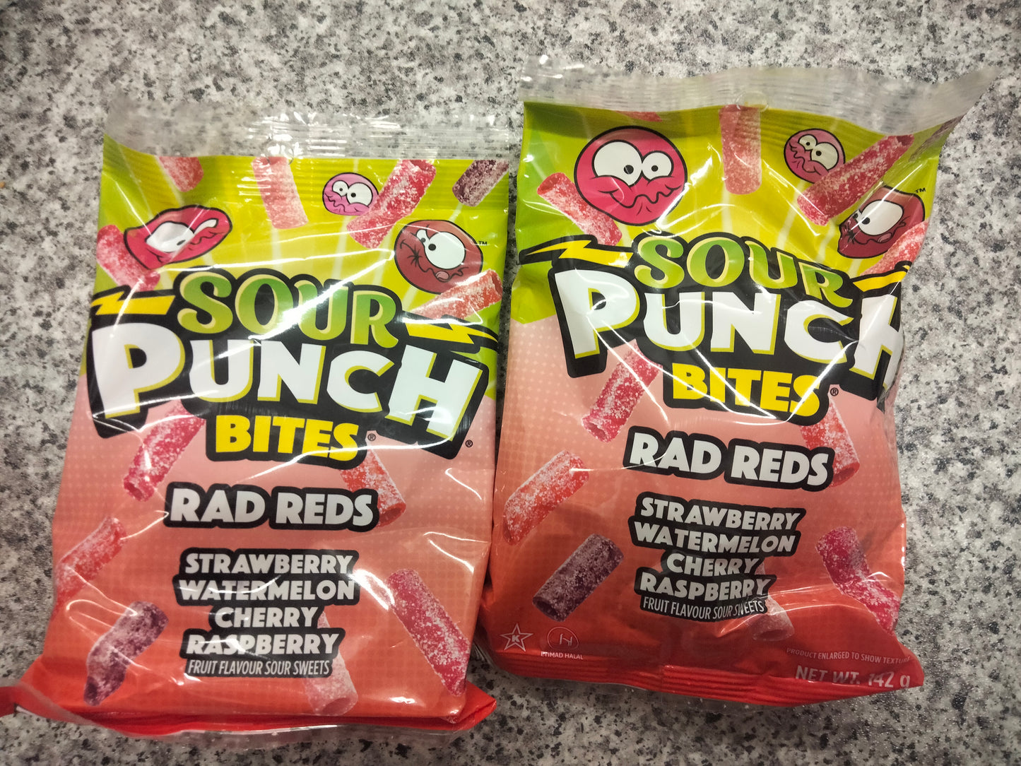 2 x Sour Punch bites 142g