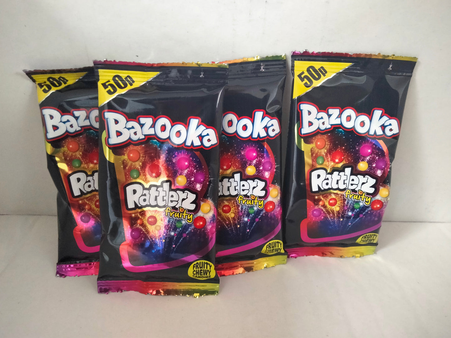 4 x Bazooka fruity Rattlerz