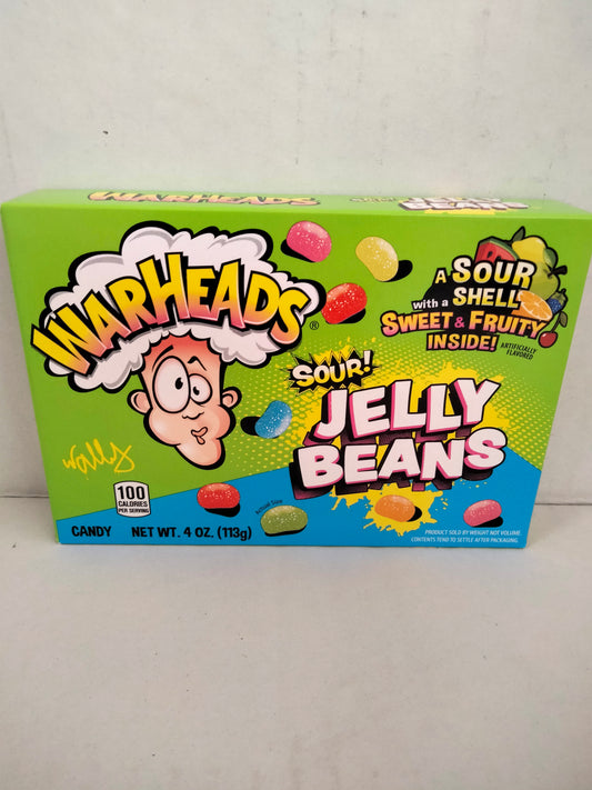 Warheads sour jelly beans 113g