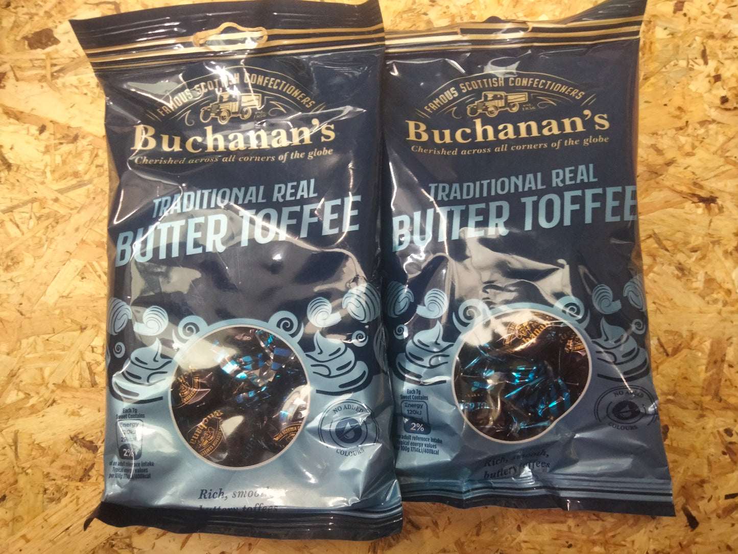 2 x Buchanan's butter toffee 120g