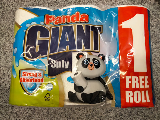 Giant 3pk kitchen rolls 3ply