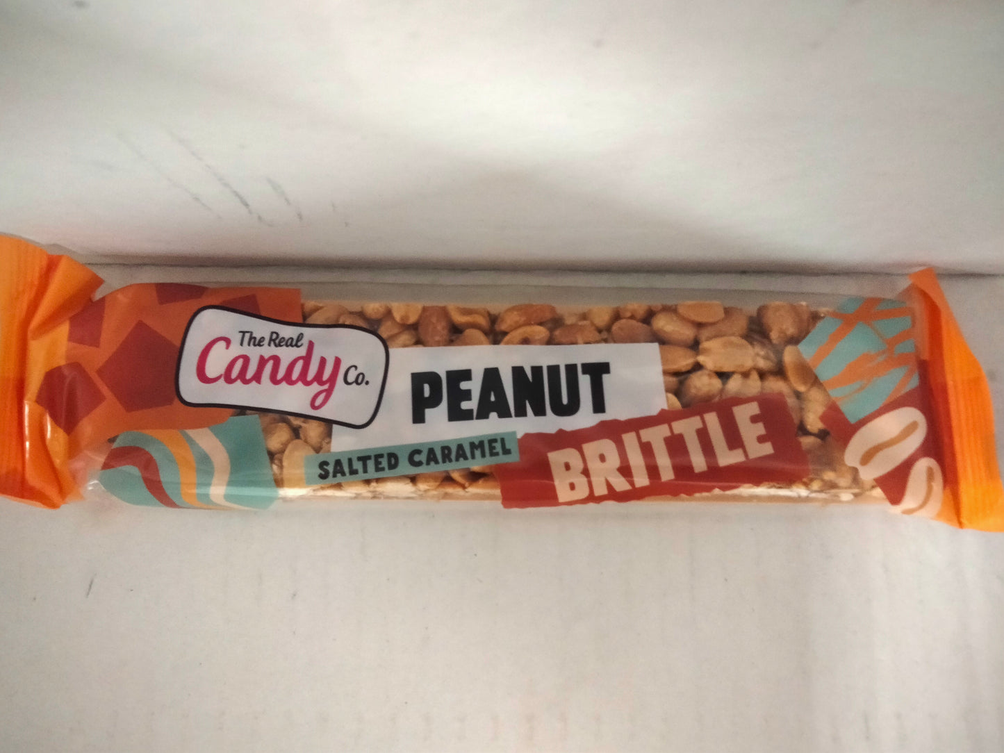 100g bar of salted caramel peanut brittle bar