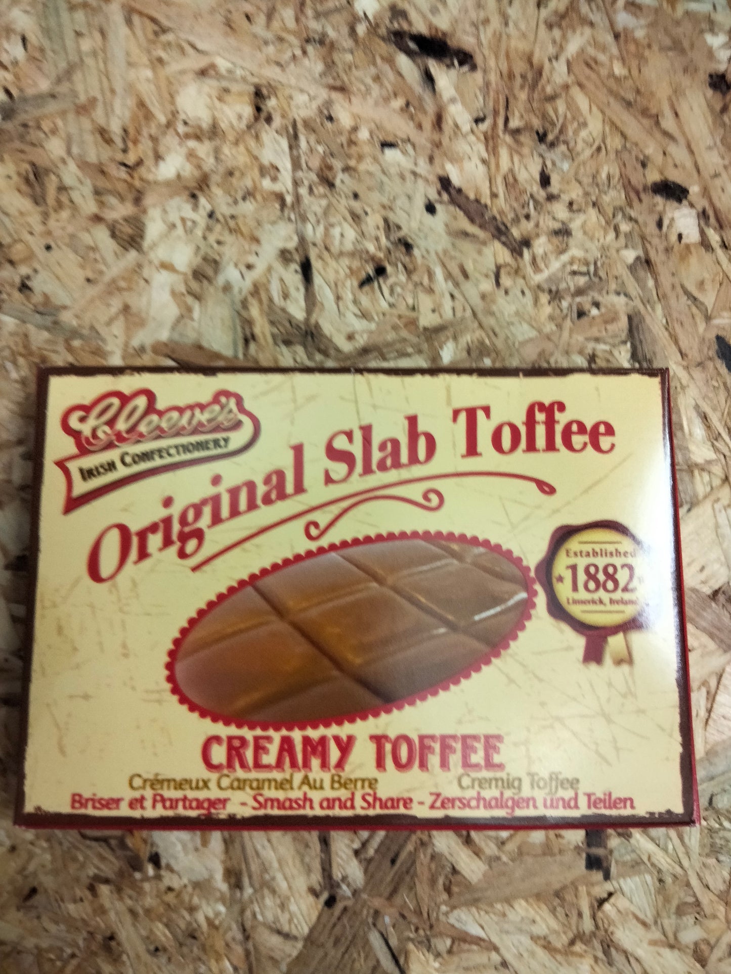 Cleevers original slab toffee 75g