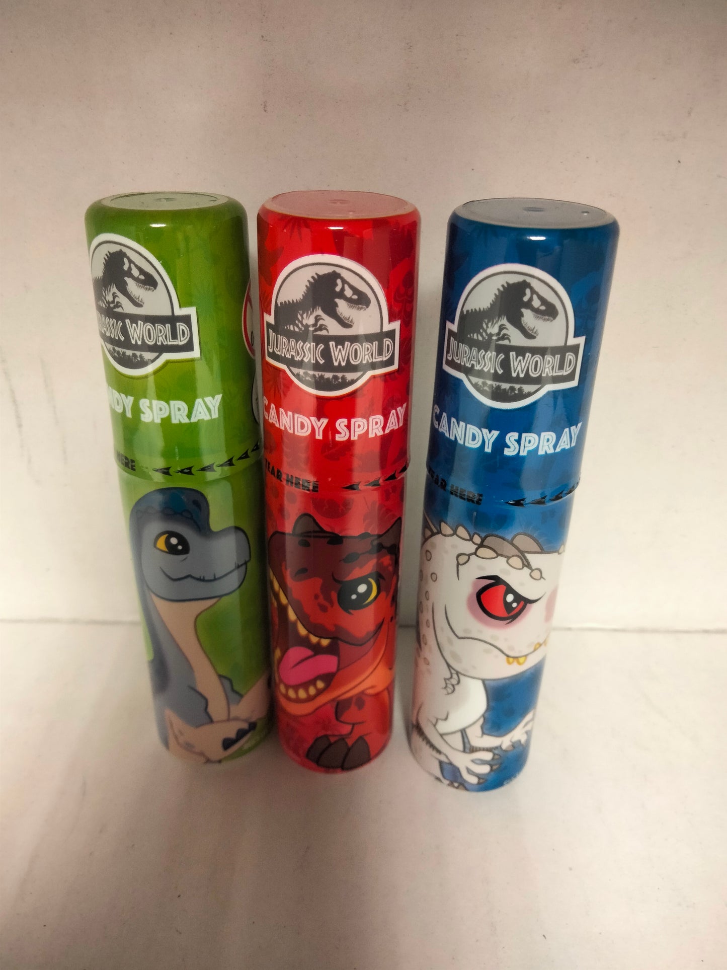 3 X Jurassic park candy sprays