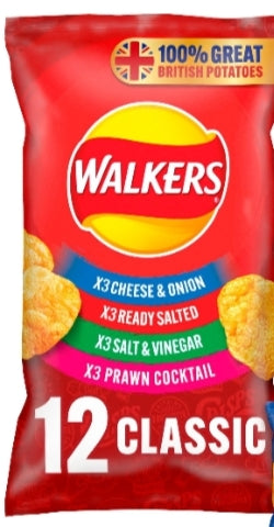 Walkers classic variety 12x25g