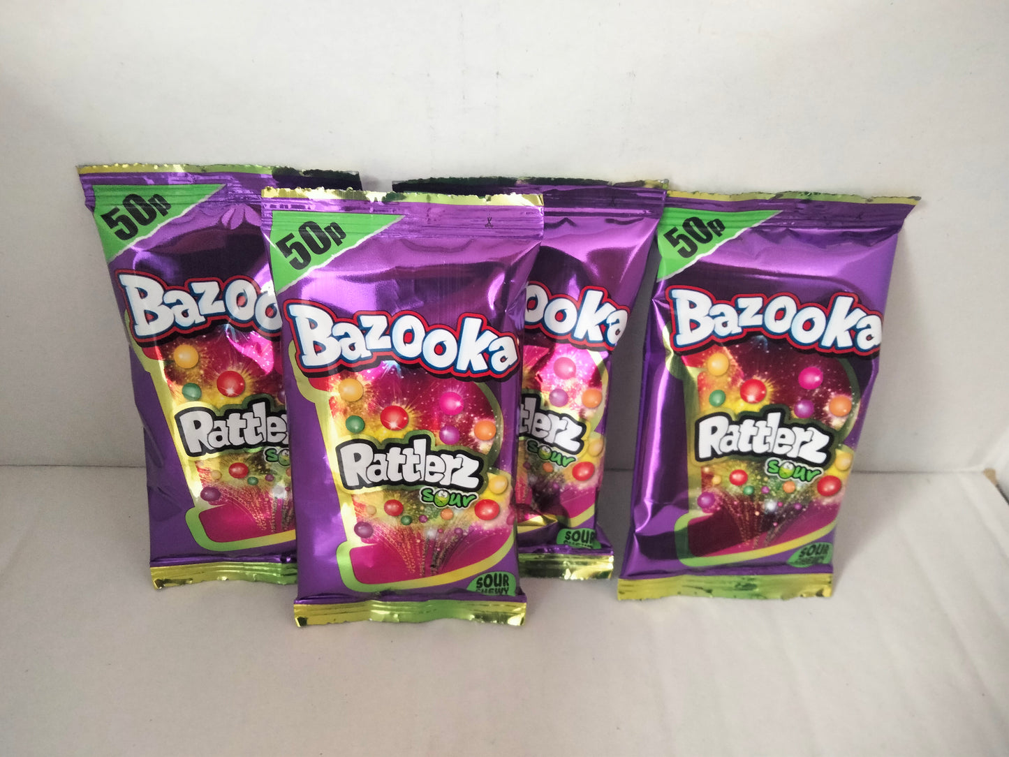 4 x Bazooka sour Rattlerz