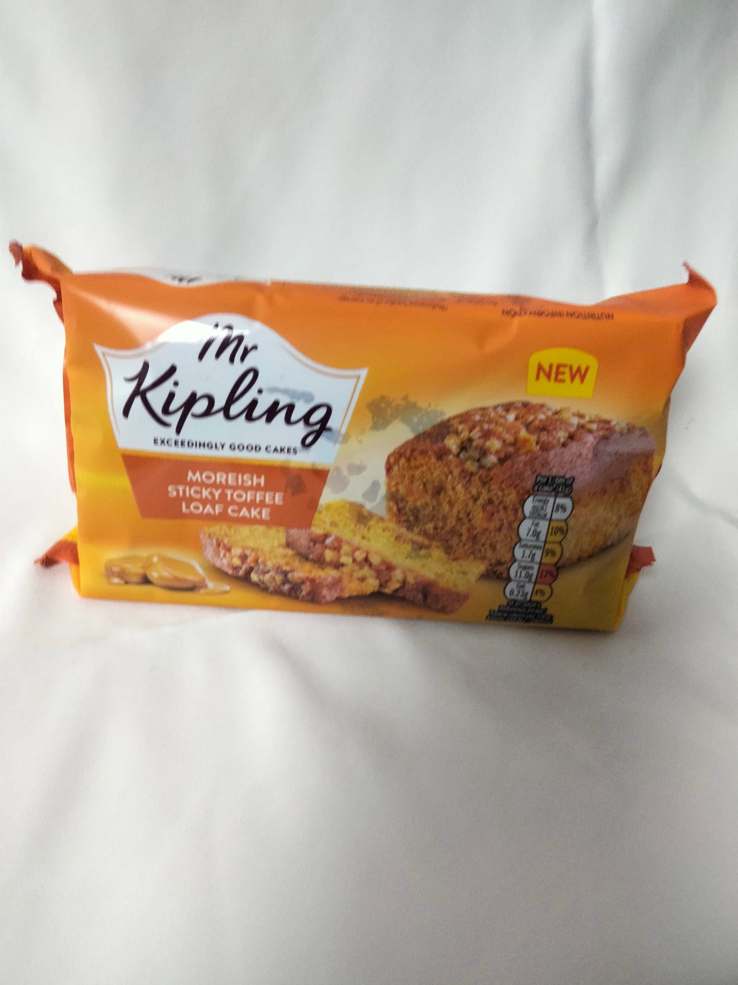 Mr Kipling sticking toffee loaf cake