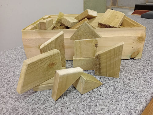 Box of assorted building Blocks