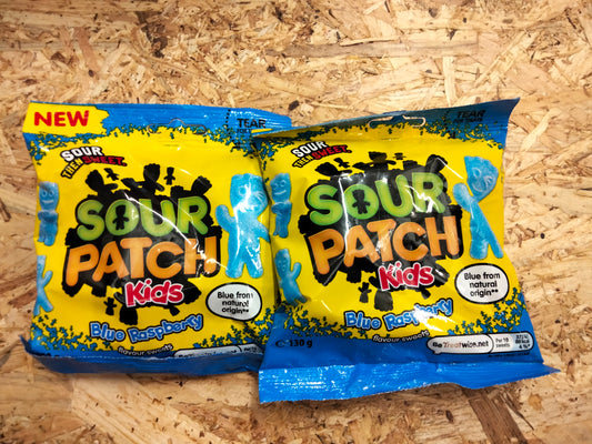 2 x Sour patch kids blue raspberry