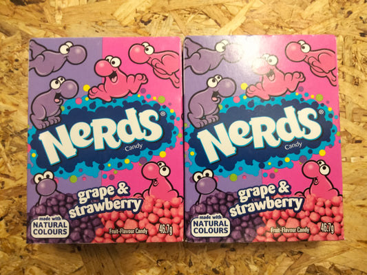 2 x Nerds grape and strawberry 46.7g