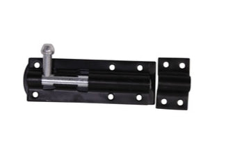 6" Black slide bolt