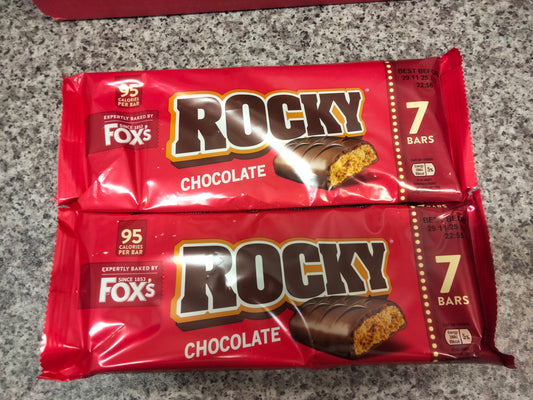 2 x Rocky chocolate biscuit bars 7pk