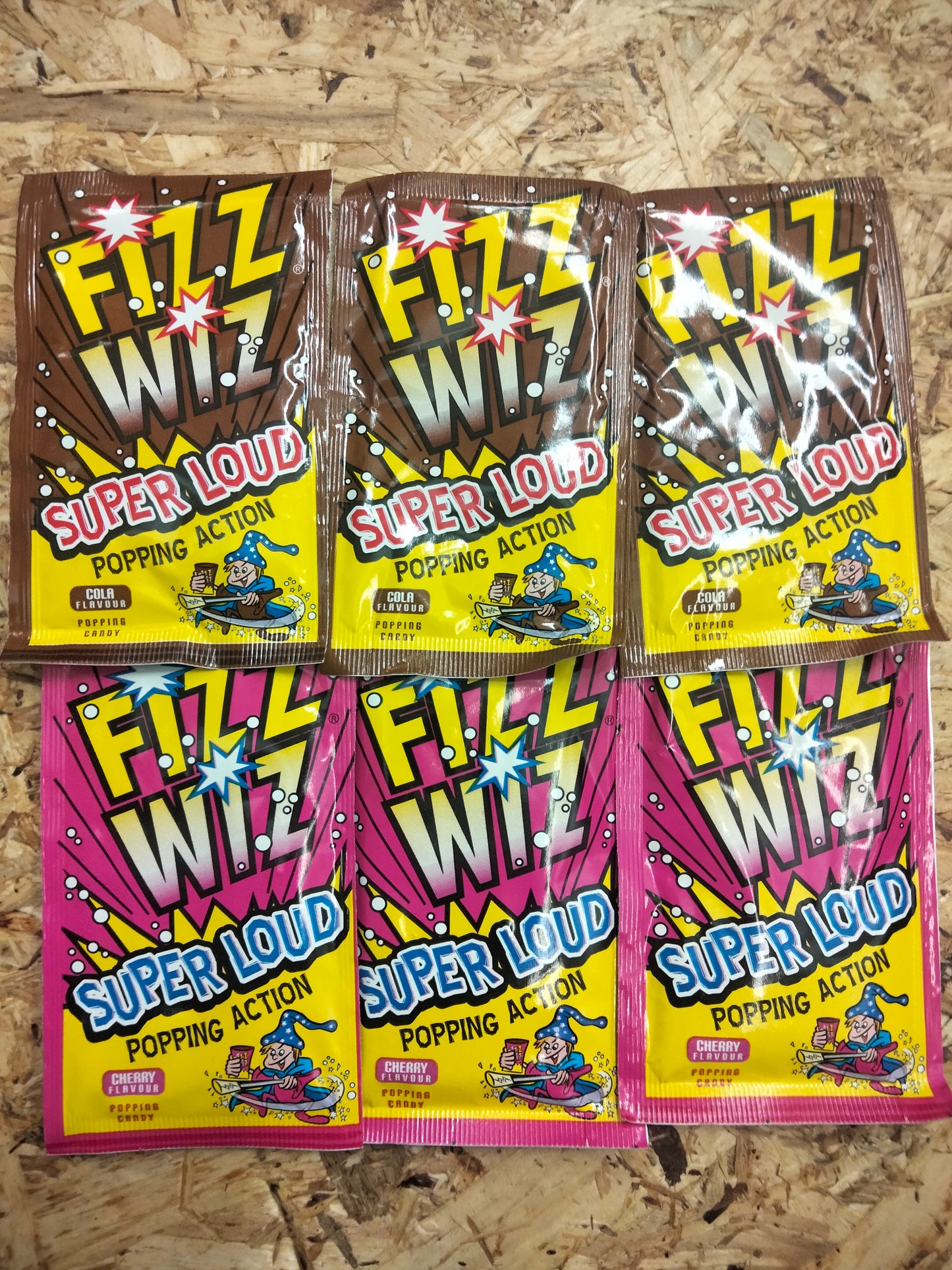 6 x Fizz Wiz popping candy