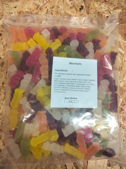 Bulk bag of Jelly Meerkats 750g