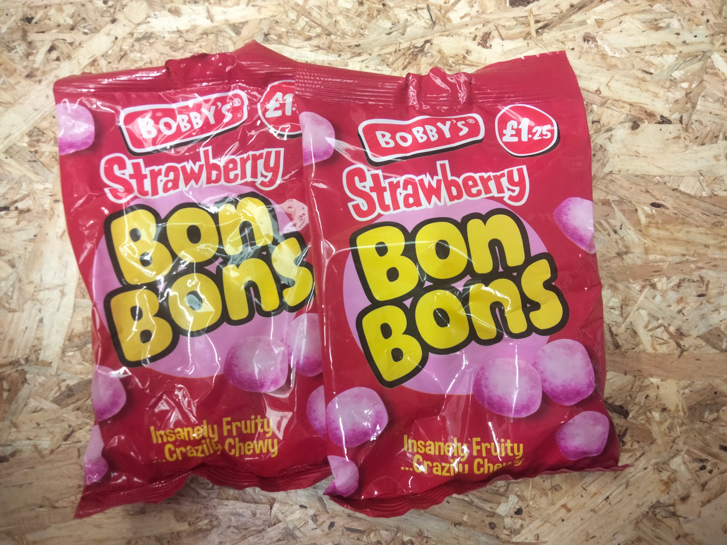2 x Bobby's strawberry bonbons 110g