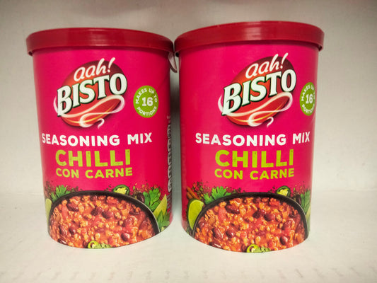 2 x Bisto chilli con carne seasoning mix 170g
