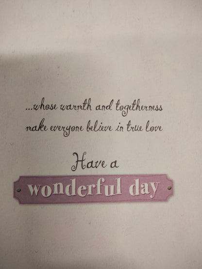 Anniversary mum and dad card T004