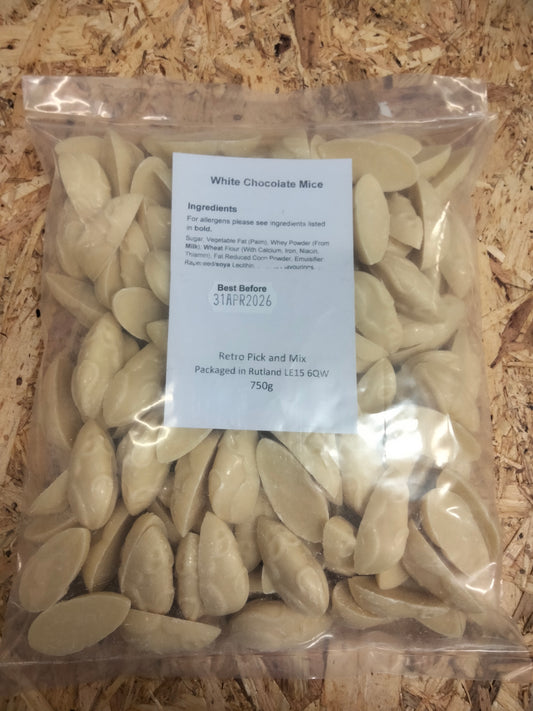 Bulk bag of white chocolate mice 750g