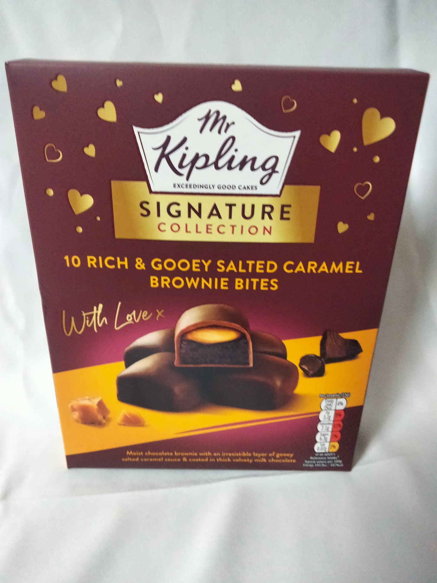 Mr Kipling signature salted caramel brownie bites