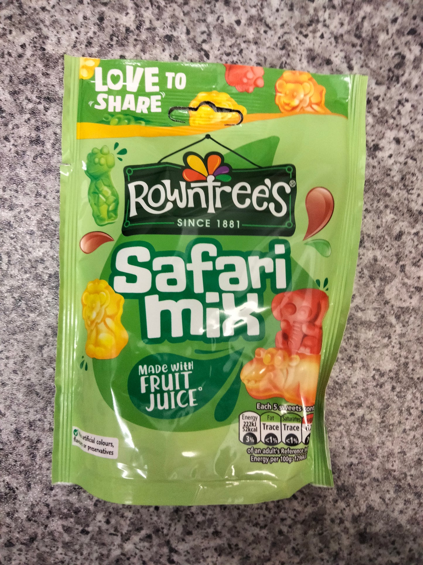 Rowntrees safari mix 115g