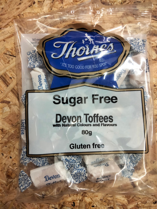 Sugar free Devon toffees 80g