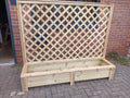 Heavy duty planter with trellis 180cm wide x 150cm tall x 40cm deep